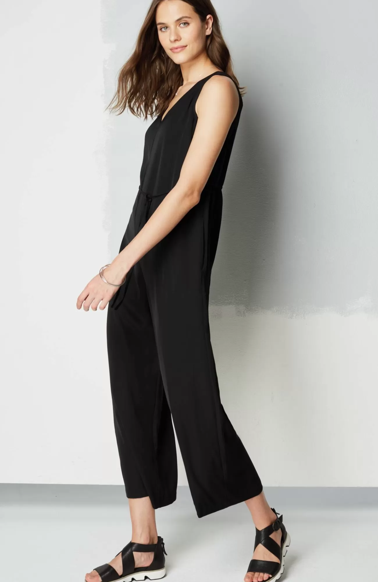 J.Jill Wearever Double-V-Neck Jumpsuit Discount