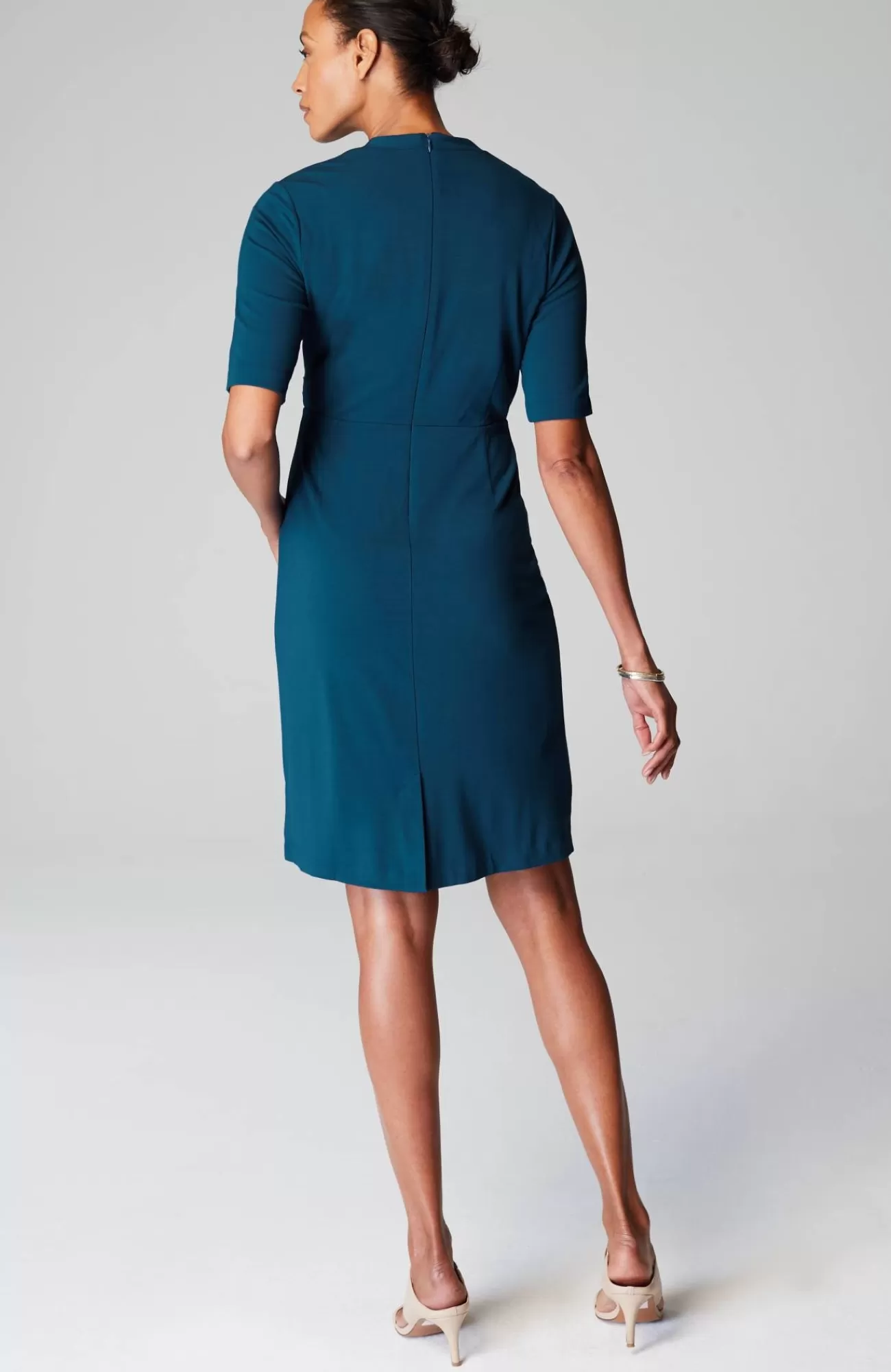 J.Jill Wearever Draped Twist-Front Dress Atlantic Outlet