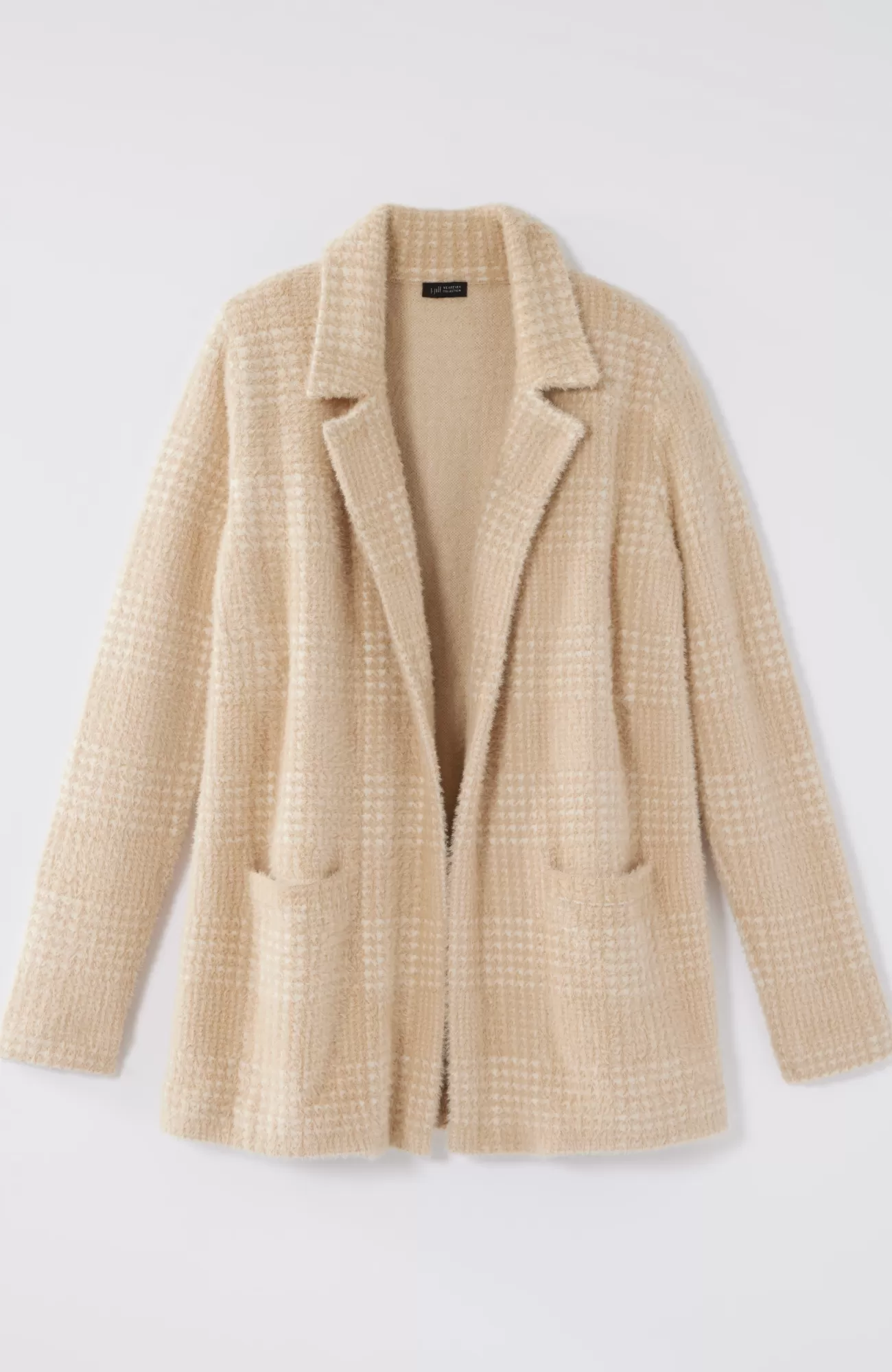 wearever_luxe_soft_plaid_sweaterjacket_4-1.webp J.Jill Wearever Luxe Soft Plaid Sweater-Jacket Cream/light Toffee Fashion