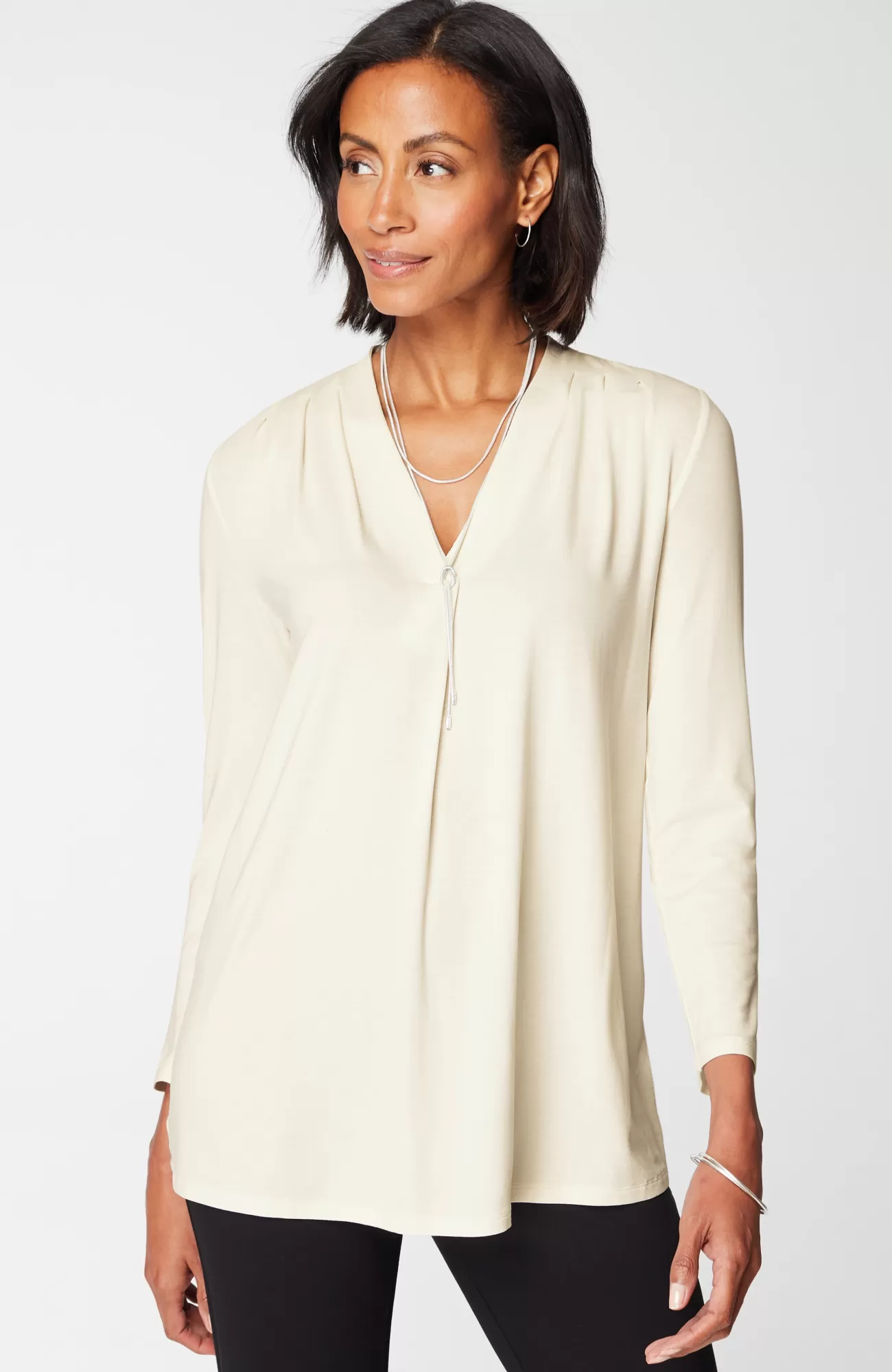 J.Jill Wearever Pleated Top Best