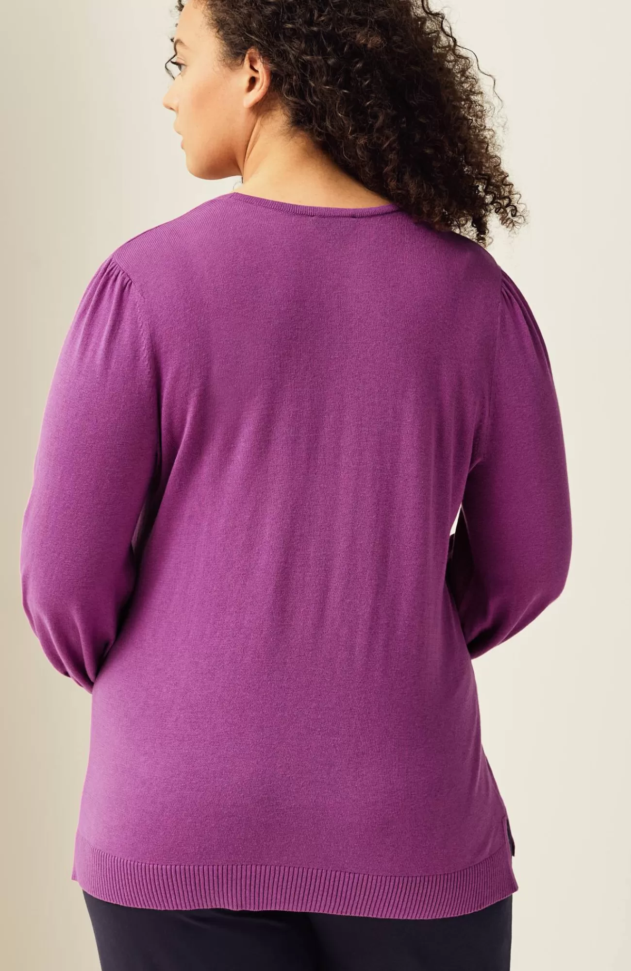 J.Jill Wearever Silk-Blend Blouson-Sleeve Sweater Outlet