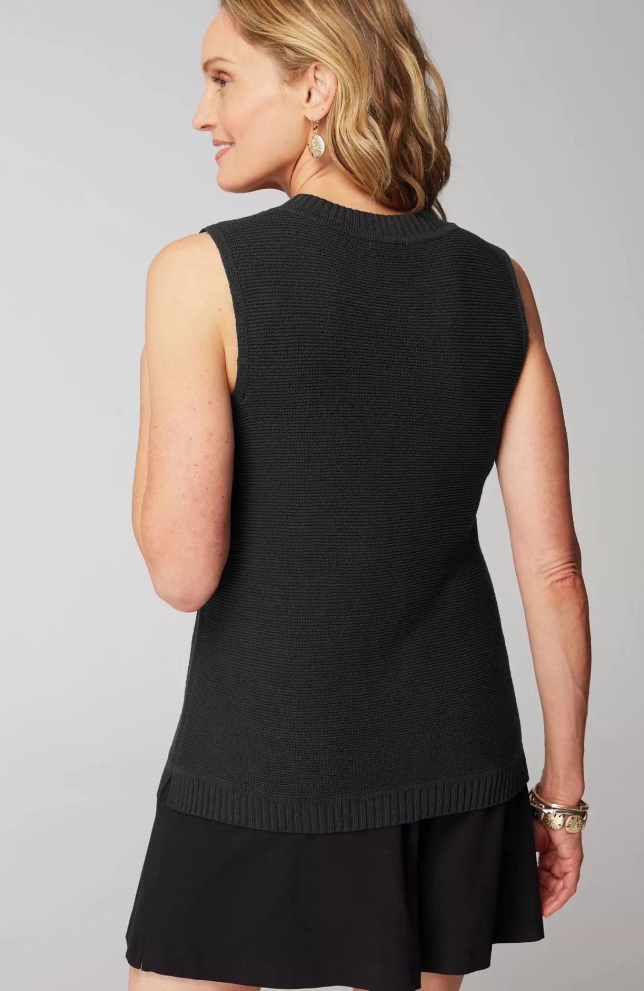 J.Jill Wearever Textured Sleeveless Sweater Flash Sale