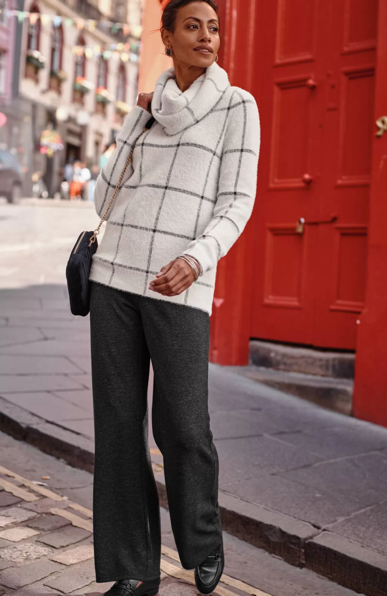 wearever_windowpane_removablesnood_sweater_3-1.webp J.Jill Wearever Windowpane Removable-Snood Sweater Cream/black Discount