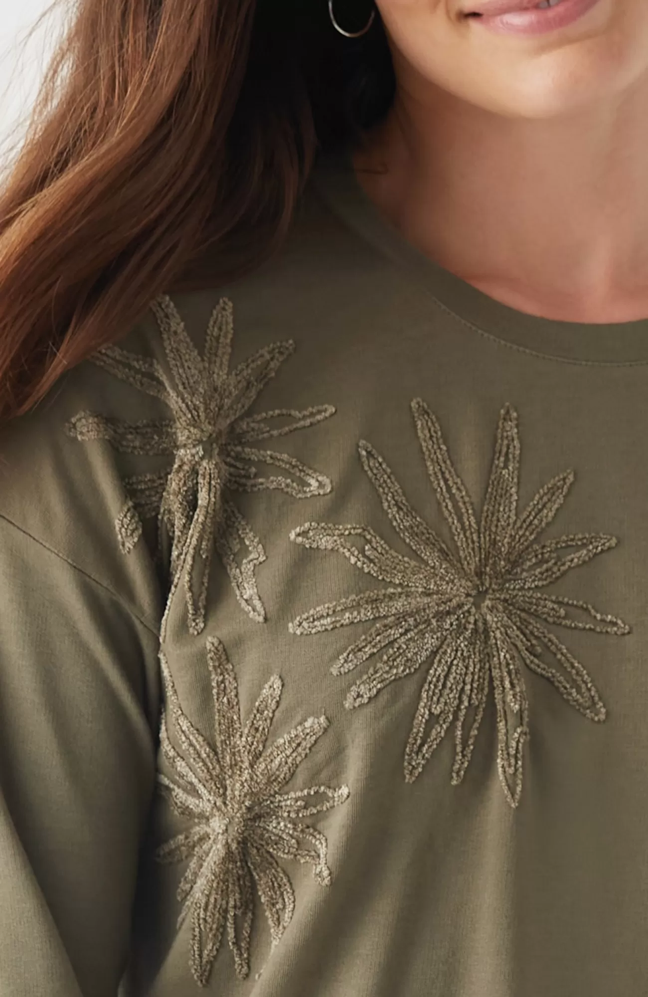 J.Jill Wildflower Embroidered Sweatshirt Best