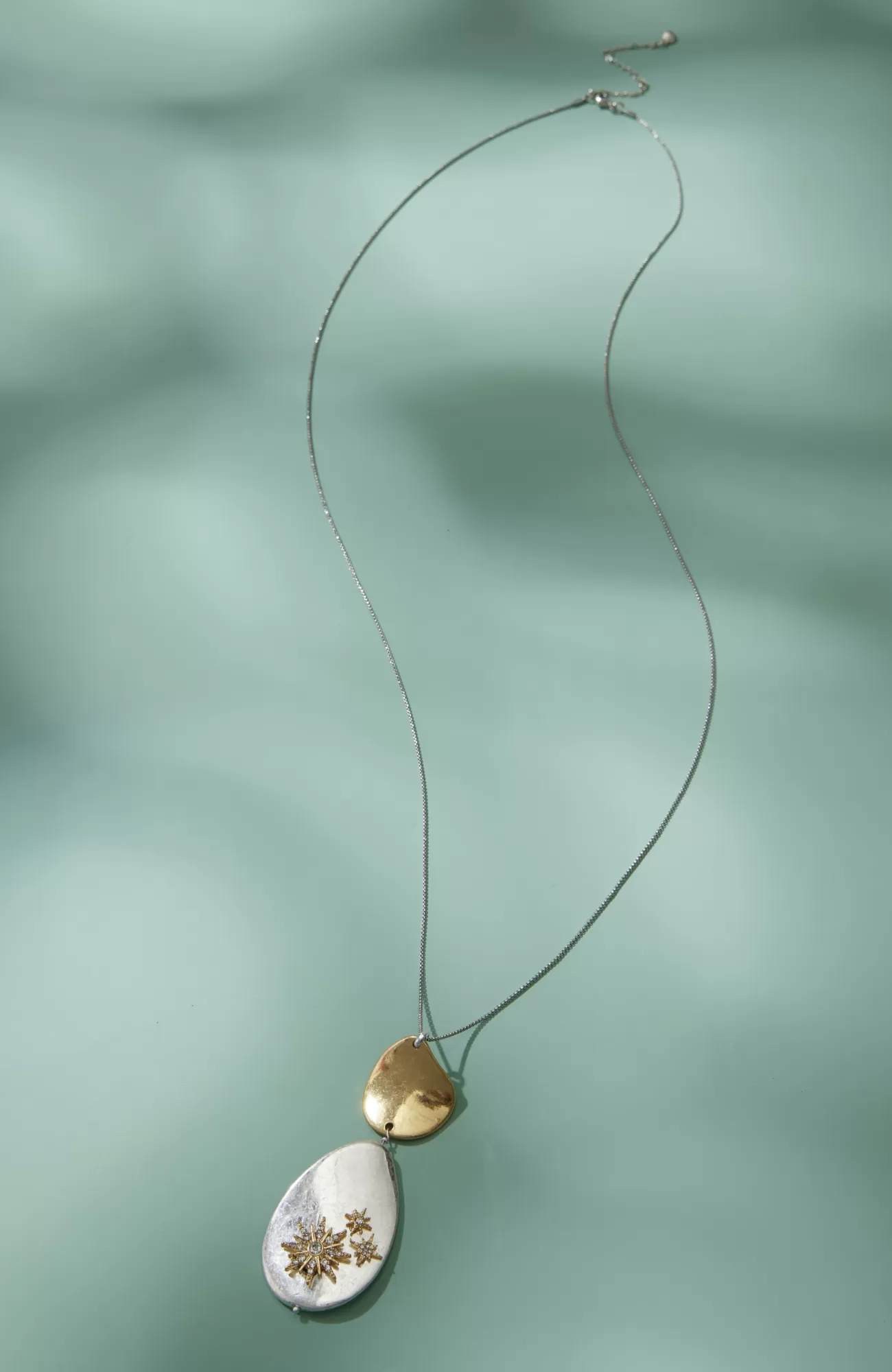 J.Jill Winter Snow Drop Necklace Silvertone/goldtone Sale