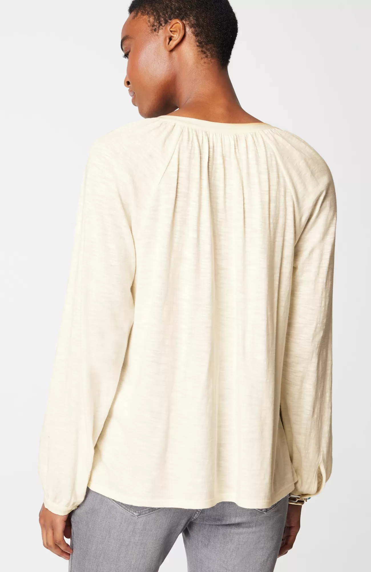 J.Jill Woven-Trimmed Knit Top Outlet